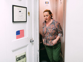 Come From Away's Astrid Van Wieren gears up for her next entrance.