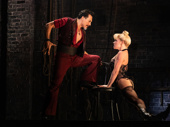 Ricky Rojas as Santiago and Robyn Hurder as Nini in Moulin Rouge!