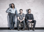 Zawe Ashton as Emma, Charlie Cox as Jerry and Tom Hiddleston as Robert in Betrayal.