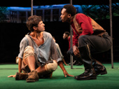 James Cusati-Moyer as Dustin and Ato Blankson-Wood as Gary in Slave Play.