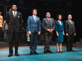 Congrats to the cast of The Great Society on a wonderful opening night! Grantham Coleman, Bryce Pinkham, Brian Cox, Barbara Garrick and Richard Thomas take a bow.