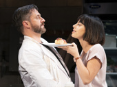 Raúl Esparza as Harry and Krysta Rodriguez as Emily in Seared.
