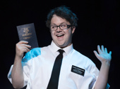 Cody Jamison Strand as Elder Cunningham in The Book of Mormon.