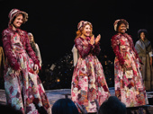 Rachel Prather, Andrea Martin and LaChanze take their opening night bows as the Ghosts of Christmas Future, Past and Present, respectively.
