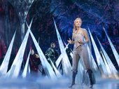 Caroline Bowman & the company of the touring production of Disney's Frozen, photo by Deen van Meer