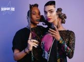 Jagged Little Pill's Ebony Williams and Yana Perrault strike a pose.