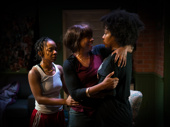 Kara Young as Keyonna, Montego Glover as Ovetta and Renika Williams  as Chantel in All the Natalie Portmans.