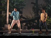 Namir Smallwood and Jon Michael Hill in Pass Over on Broadway.Photo by Joan Marcus