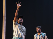 Namir Smallwood and Jon Michael Hill in Pass Over on Broadway.Photo by Joan Marcus
