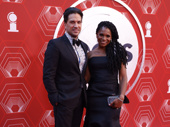 Tony winner Audra McDonald, who hosted the earlier part of the evening, with husband Will Swenson.