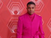 Two-time Tony nominee Jeremy Pope stuns in pink.