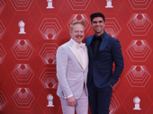 Couple's night out! Jesse Tyler Ferguson and Justin Mitka have fun.
