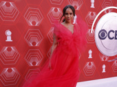 Zawe Ashton, who made her Broadway debut in Betrayal, looks fierce in red.