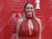 Jagged Little Pill Tony nominee Elizabeth Stanley is a knock-out in red.