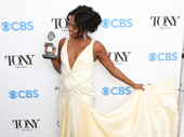 Simply the best! Tina: The Tina Turner Musical’s leading lady Adrienne Warren shows off her new Tony Award. She’ll return to the Tony-winning role from October 8 through October 31.(Photo: Cindy Ord/Getty Images for Tony Awards Productions)