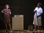 Caissie Levy as Rose Stopnick Gellman and Sharon D. Clarke as Caroline Thibodeaux in Caroline, or Change.