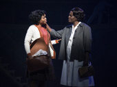 Tamika Lawrence as Dotty Moffett and Sharon D. Clarke as Caroline Thibodeaux in Caroline, or Change.