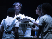 Sharon D. Clarke as Caroline Thibodeaux, Samantha Williams as Emmie Thibodeaux and the cast of Caroline, or Change.