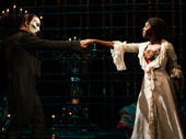 Ben Crawford as The Phantom and Emilie Kouatchou as Christine in "The Phantom of the Opera."
