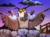 Kristina Dizon and Emmanuel Elpenord as Owl in Winnie the Pooh: The New Musical Adaptation.