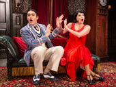 Jesse Aronson and Maggie Weston in The Play That Goes Wrong.