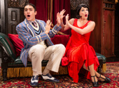 Jesse Aronson and Maggie Weston in The Play That Goes Wrong.