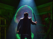 Conrad Ricamora as Seymour in Little Shop of Horrors.