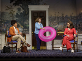 Lilli Cooper as Chris, Rachel Dratch as Stephanie and Vanessa Williams as Margaret in POTUS.