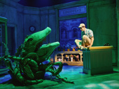 Skylar Astin as Seymour and Audrey II in Little Shop of Horrors.