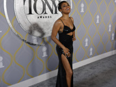The host with the most! Oscar winner and 75th Tony Awards host Ariana DeBose hits the red carpet.