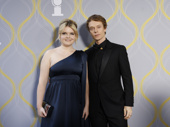 Hangmen co-star Gaby French and Alfie Allen, who is nominated tonight, snap a sweet pic.