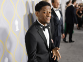 Jared Grimes, the Funny Girl Tony nominee, has fun on the red carpet.