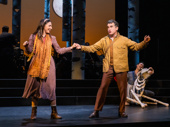 Sara Bareilles as The Baker's Wife and Brian d'Arcy James as The Baker in Into the Woods.