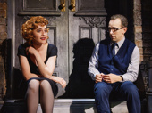 Lena Hall as Audrey and Rob McClure as Seymour in Little Shop of Horrors.