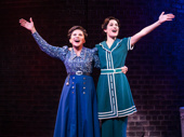 Tovah Feldshuh as Mrs. Brice and Lea Michele as Fanny Brice in Funny Girl.