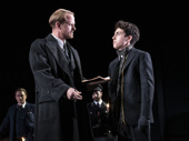 Corey Brill as Civilian and Anthony Rosenthal as Young Nathan in Leopoldstadt.
