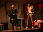 Corey Hawkins as Lincoln and Yahya Abdul-Mateen II as Booth in Topdog/Underdog.