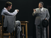 Blake DeLong and Wendell Pierce in Death of a Salesman.