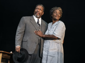 Wendell Pierce as Willy Loman and Sharon D Clarke as Linda Loman in Death of a Salesman.