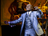 Nathan Lee Graham as Hermes in the Hadestown national tour.