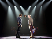 Will Swenson as Neil Diamond - Then and Mark Jacoby as Neil Diamond - Now in A Beautiful Noise.