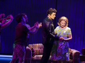 Will Swenson as Neil Diamond - Then and Jessie Fisher as Jaye Posner in A Beautiful Noise.