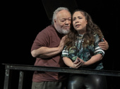 Stephen McKinley Henderson as Pops and Rosal Colón as Lulu in Between Riverside and Crazy.