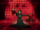 Talia Suskauer as Elphaba in Wicked.