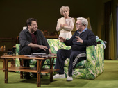Danny Burstein as Larry Sultan, Zoë Wanamaker as Jean Sultan and Nathan Lane as Irving Sultan in Pictures From Home.