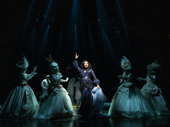 Christina Acosta Robinson as Godmother and the cast of Bad Cinderella