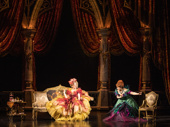 Grace McLean as Queen and Carolee Carmello as Stepmother in Bad Cinderella.
