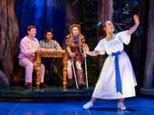 Matthew Cavendish as Max, Bartley Booz as Dennis, Ellie Morris as Lucy and Charlie Russell as Sandra in Peter Pan Goes Wrong.