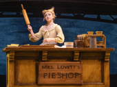 Annaleigh Ashford as Mrs. Lovett in Sweeney Todd.