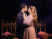 Jordan Fisher as Anthony and Maria Bilbao as Johanna in Sweeney Todd.
